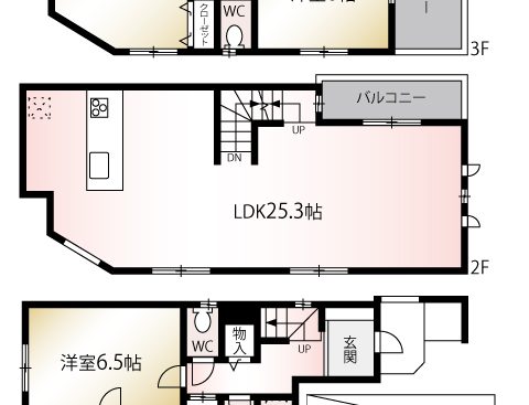 都営大江戸線「牛込柳町」駅<br/>新築戸建<br/>価格18,580万円～<br/>駅9分　全2棟